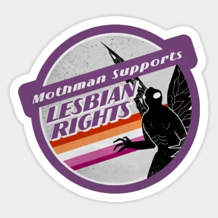 Lesbian Pride Mothman Sticker